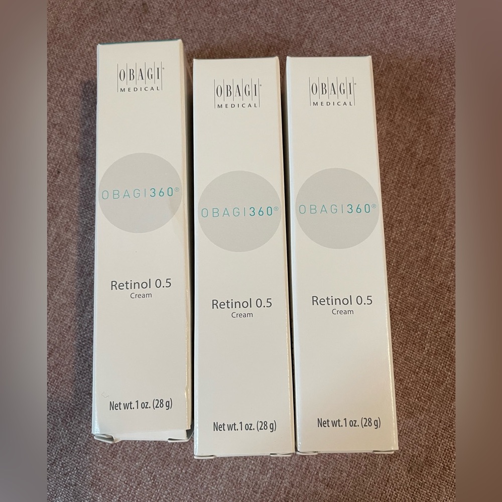 Lot of 3 Obagi Retinol 0.5 Cream 1 0z
